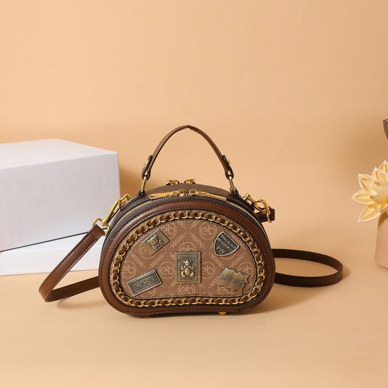 Tooxika Новая модная простая ретро-сумка-значок, популярный стиль, женская универсальная сумка-мессенджер через плечо, маленькая круглая сумка