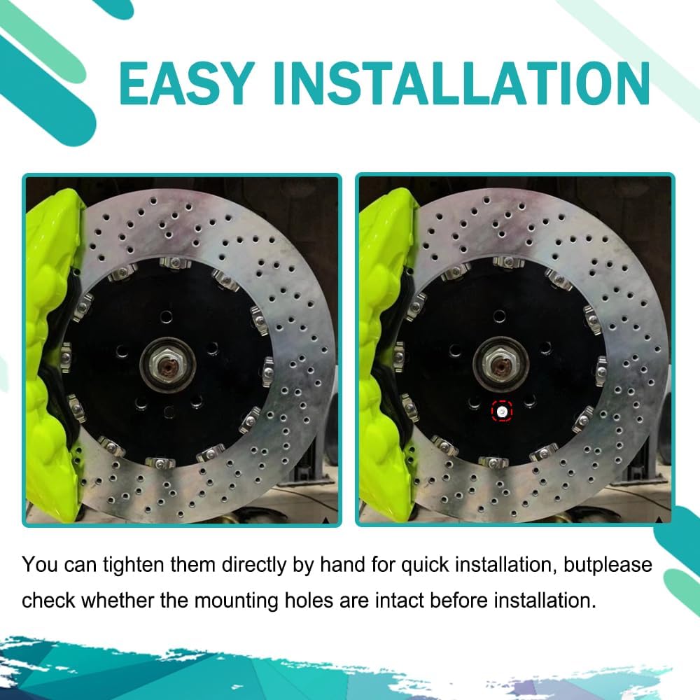 8PCS Stainless Steel Brake Disc Rotor Screws, Brake Rotor Bolt, Brake Rotor Screw Replacement OEM#11609271 Compatible With Buick,Chevry Suburban