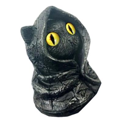 Фигурки черных кошек Gotik, статуэтки черных кошек, украшение на Хэллоуин, скульптура котенка с волшебной тематикой, подарок для любителя кошек.