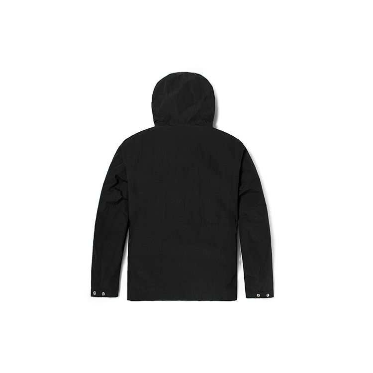 Timberland Однотонная спортивная куртка с капюшоном Мужские куртки черного цвета A2EJW-001