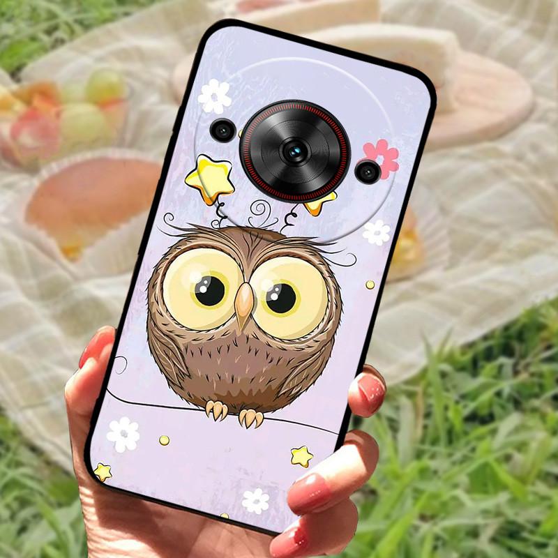 Чехол-бампер для ZTE Nubia Focus 5G, силиконовый, мягкий, с рисунком мрамора, черный, защитный