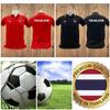 THAILAND National Football Soccer Training JERSEY CHEER Fan Version Quick Dry Shirt Polo Polyester Short Sleeve Uniform Elephant Logo Sport Outdoor