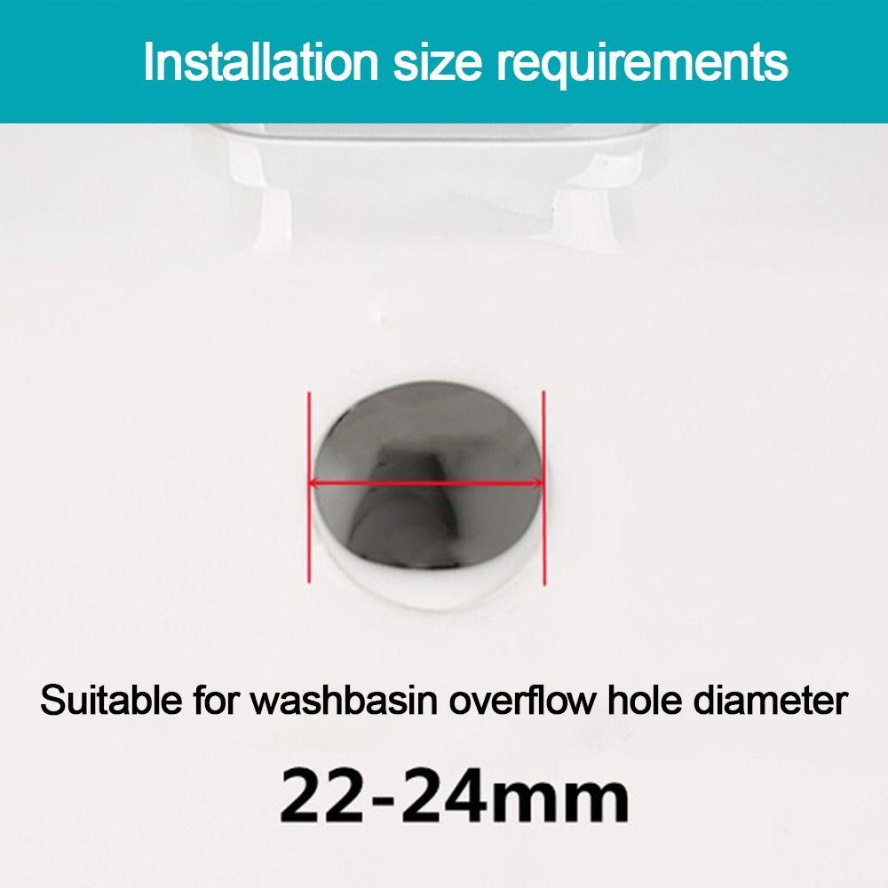 Round Wash Basin Overflow Ring Plug Replacement Sink Hole Cover  Kitchen Bathroom Supplies
