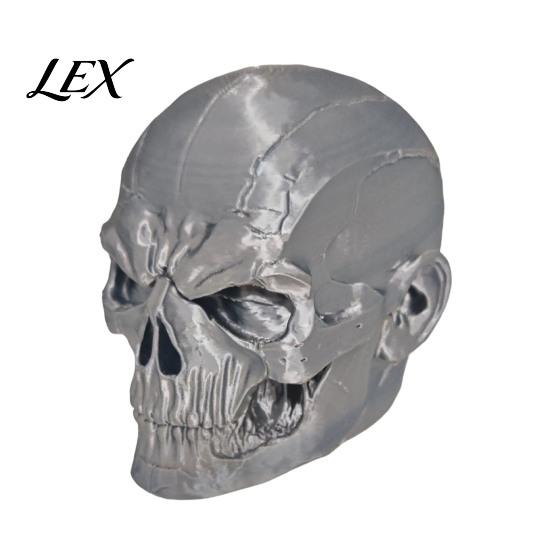 Rust Prevention Accessory Skull Trailer Hitch Cover, Universal Tow Ball 3D Printed Dust Pickup Truck Towing Guard Cap Protector with Crack Texture,