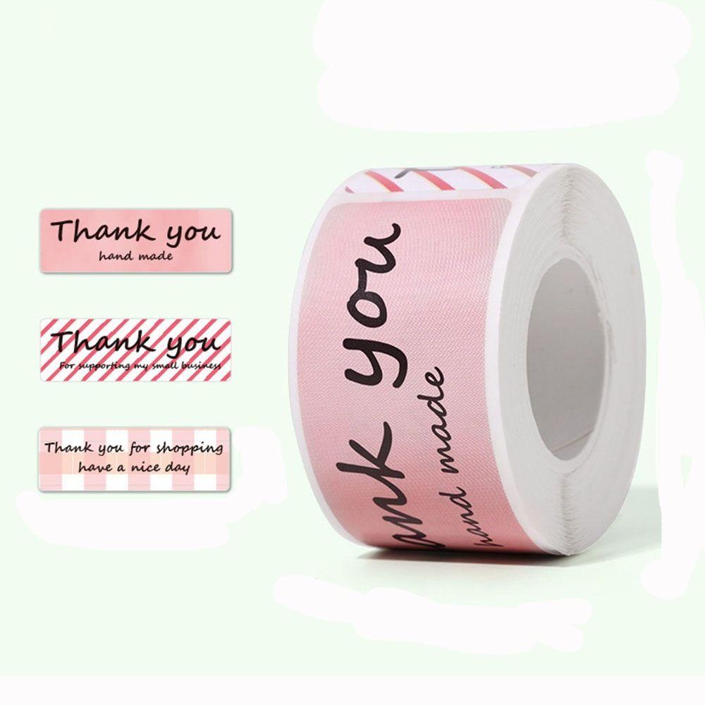 120 шт./рулон 3x1 дюйм приветственные бирки многоцветные запечатывающие этикетки наклейки с благодарностью