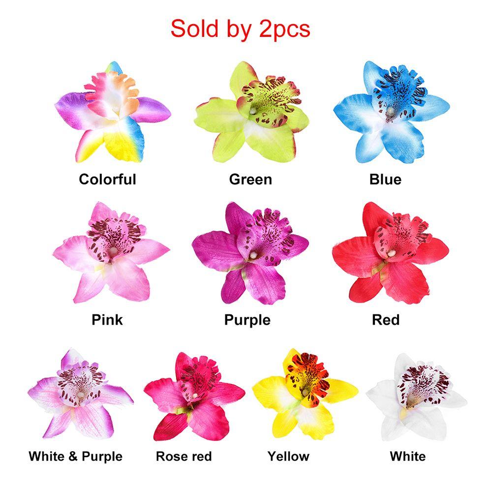 Аксессуары для волос Заколка для девочек Пляжные заколки для волос с цветком Свадебные шпильки Свадебные аксессуары Орхидея