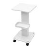 White Beauty Salon Professional Equipment Rolling Trolley Cart Desktop Mobile Storage Rack Multi Layer Storage Tool Tray 35*38*69cm