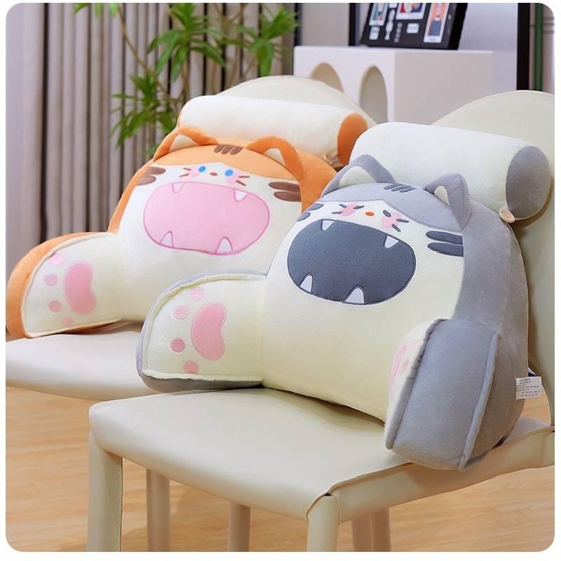 Pillow Cartoon Bedhead Cat Waist Chair Sofa Tatami Lazy Pillow Plush Toy Home