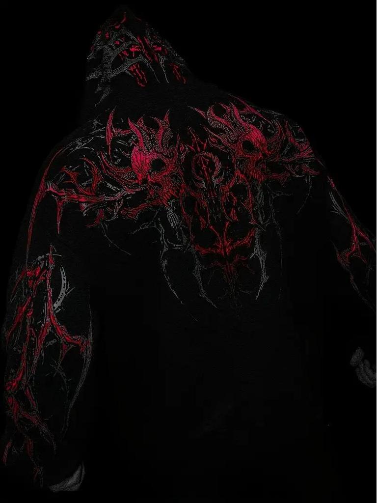 Breathedivinity Мужская толстовка-куртка большого размера с принтом Осень