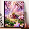 Полный дрель алмазная живопись мечта розовый сад пейзаж вышивка крестиком Алмазная вышивка DIY художник украшение для гостиной стены