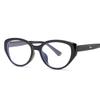 New Style Male Glasses Cat Eye Shape Blue Light Blocking Female Glasses Frame  Decorative Glass