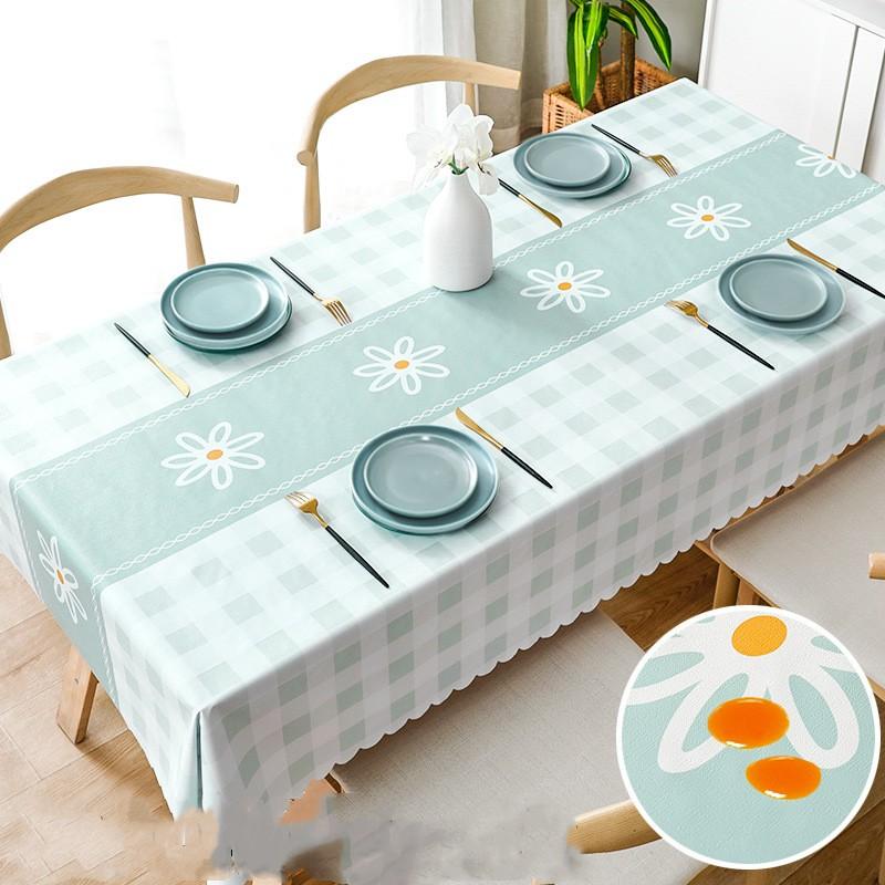 Роскошная высококачественная водонепроницаемая и маслостойкая скатерть из ПВХ, не требующая мытья, прямоугольный бытовой стол, чайный столик и настольная ткань