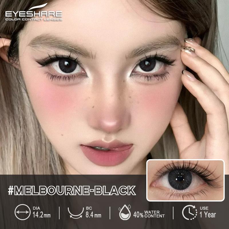 Eyeshare Цветные контактные линзы Black Beauty Pupil Натуральные линзы Цветные контактные линзы Синие контактные линзы Контактные линзы для глаз
