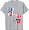 USA Norway Handprint Flag Proud Norwegian American Heritage TShirt Summer Cotton Short Sleeve ONeck Unisex T Shirt New S3XL