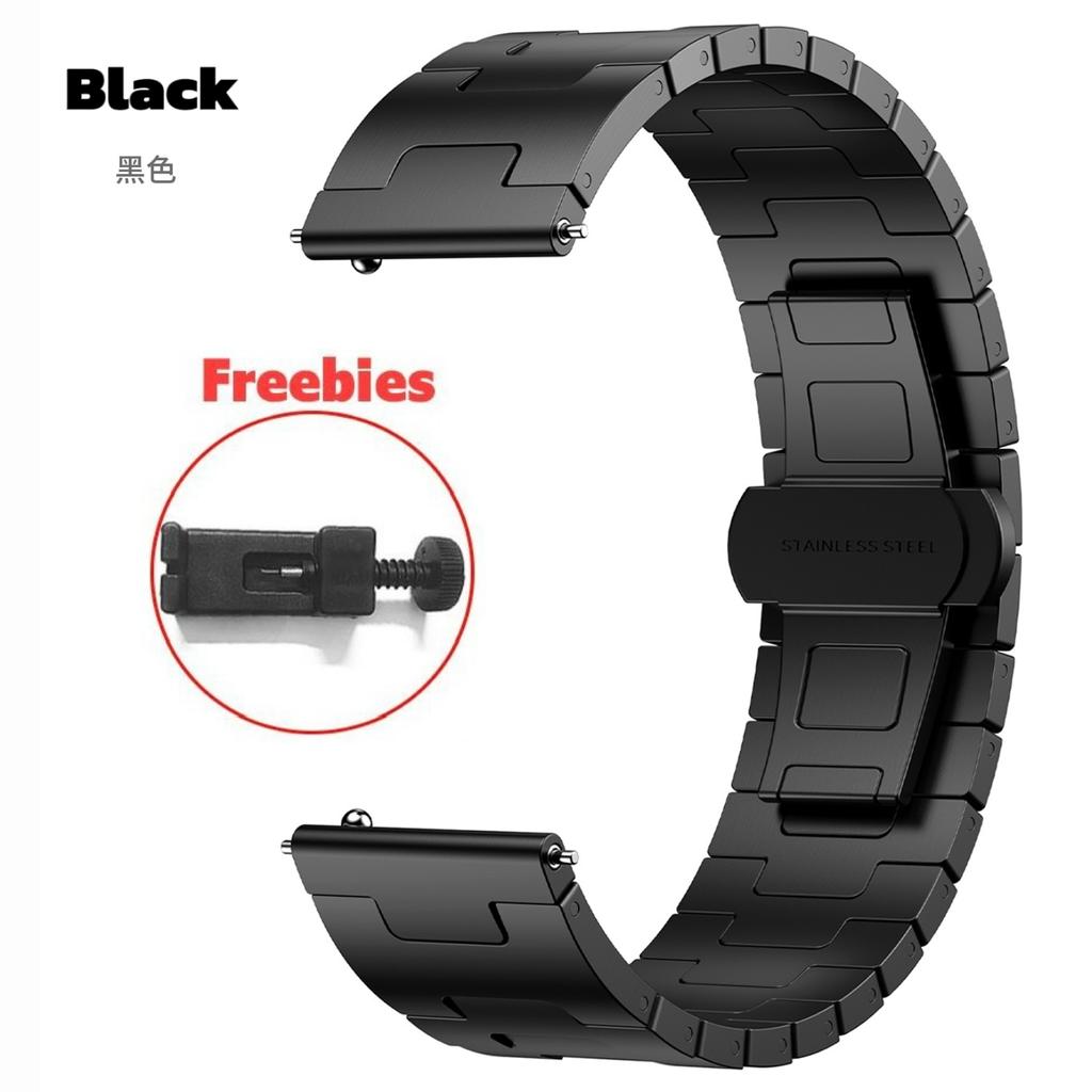 22 мм роскошный титановый ремешок для Samsung Galaxy Gear S3 STitanium сплав ремешок металлический браслет для Huawei GT5 5Pro 4 3 2e 46MM Correa