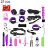 TBH Plush Handcuffs Restraints Bondage Condom Dildo Choker Couples Sex Tool Set