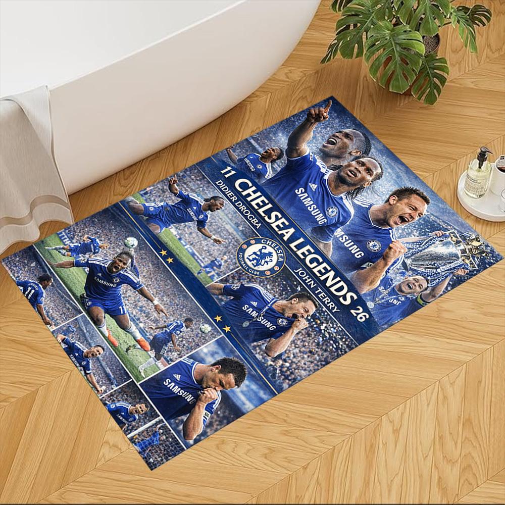 Chelsea Fc Football Player Floor Rug Office Rug Suitable for Outdoor Decorate room Kitchen Hallway Antislip Carpet Anime Office Decor