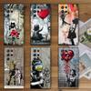 B-Banksy Художник Граффити Мягкий Чехол для Телефона для Samsung Galaxy S26 S25 Edge S24 Ultra S23 Plus S22 S21 FE S20 Черная Задняя Крышка