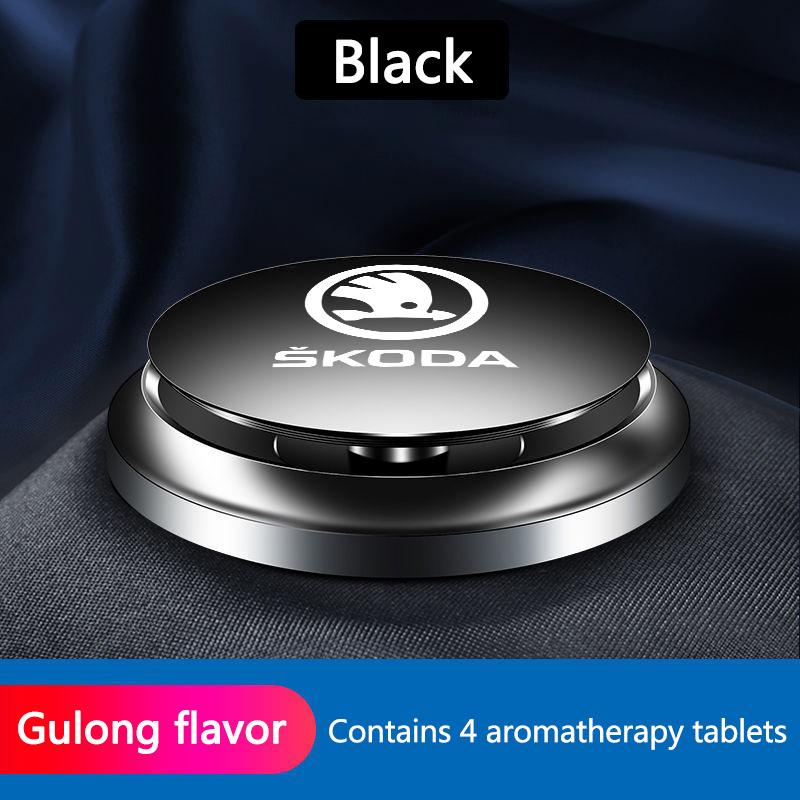 AAAAE1 Car Air Freshener Solid Perfume Rotating Aromatherapy Decor For Skoda Octavia Rapid Kodiaq Karoq Fabia Kamiq Superb Derivative V