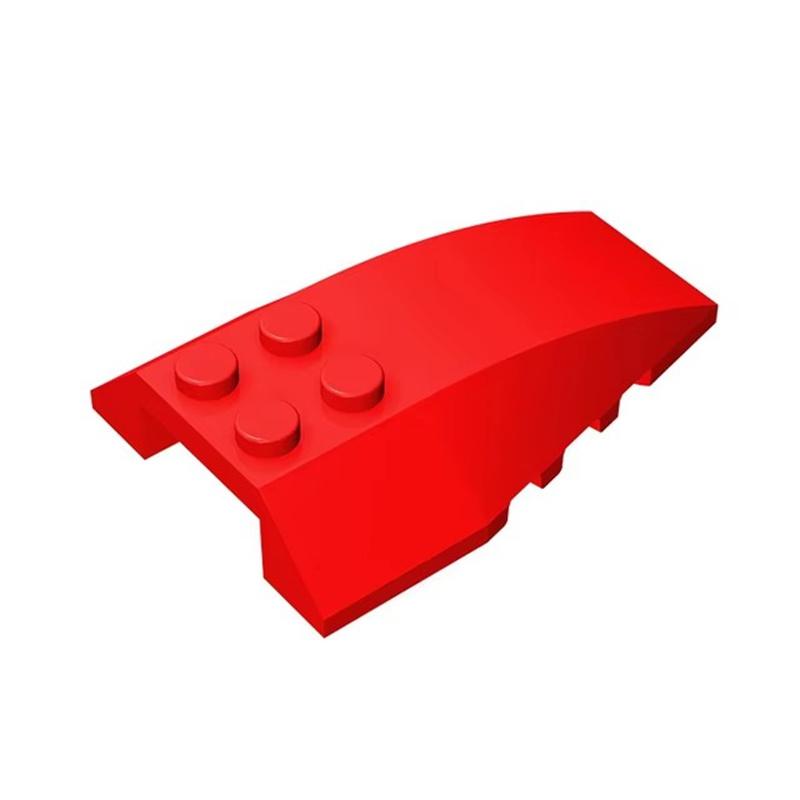 20 ШТ. Деталь MOC 43712 клин изогнутый 6x4 тройной совместимые кубики DIY Сборка Строительные блоки части Детский Пазл cervel