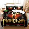 3D Printed Manowar Bedding Set Boys Girls Twin Queen Size Duvet Cover Pillowcase Bed Kids Adult Fashion Home Textileextile