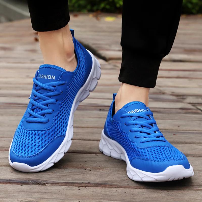 Fashion Summer Men Casual Sneakers Breathable Casual Flat Shoes Outdoor Non-Slip Walking Men Shoes Tennis Zapatos Hombres for Hombre