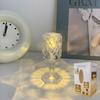 Mini Crystal Table Lamp Color Changing Battery Bedsides Lamp Night Light For Table Dinner Bar Bedroom Party Christmas LED Night