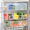 Fridge Folding Food Storage Box With Handle Large Capacity Egg Box Fruit Vegetable Storage Container Kitchen Organizer