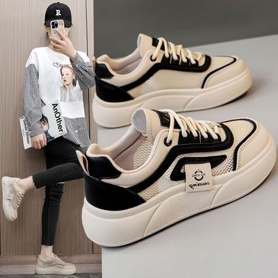 Женская летняя сетчатая дышащая повседневная обувь, женская обувь на плоской подошве, студенческие спортивные кроссовки