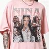 2026 Горячая Распродажа Ретро 90-х Винтажная Футболка Nina Chuba Мужская Женская Готическая Оверсайз Футболка Y2K Харадзюку Панк HIP HOP Уличная Футболка