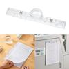 Длинный зажим для бумаги, прозрачный акрил, магнитный зажим, держатель для файлов, зажим для документов, зажим для бумажных файлов, плакатов, фотографий