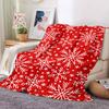 Snowflake Christmas Soft Film Plush Sofa Bed Throwing Cartoon  Blankets Modern Flannel Blanket Cover Gedruckt Bettdecke New Year