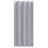 Blackout Curtains with Rings 2 pcs Metallic Gray