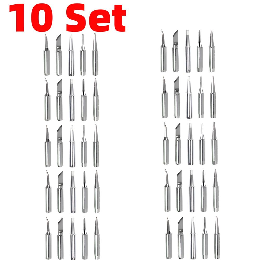 5/10/20Набор 900M-T Немагнитные наконечники для паяльника из чистой меди для 936 907 Корпус паяльника Инструменты для пайки Фирменное жало
