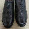 JOHNSTON & MURPHY/Goodyear Welt Semi Brogue Straight Tip Dress Shoes/8D/25.5/Black/(USED)