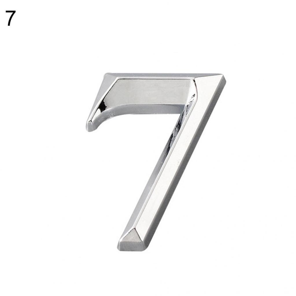 Блестящий номерной знак на дверь