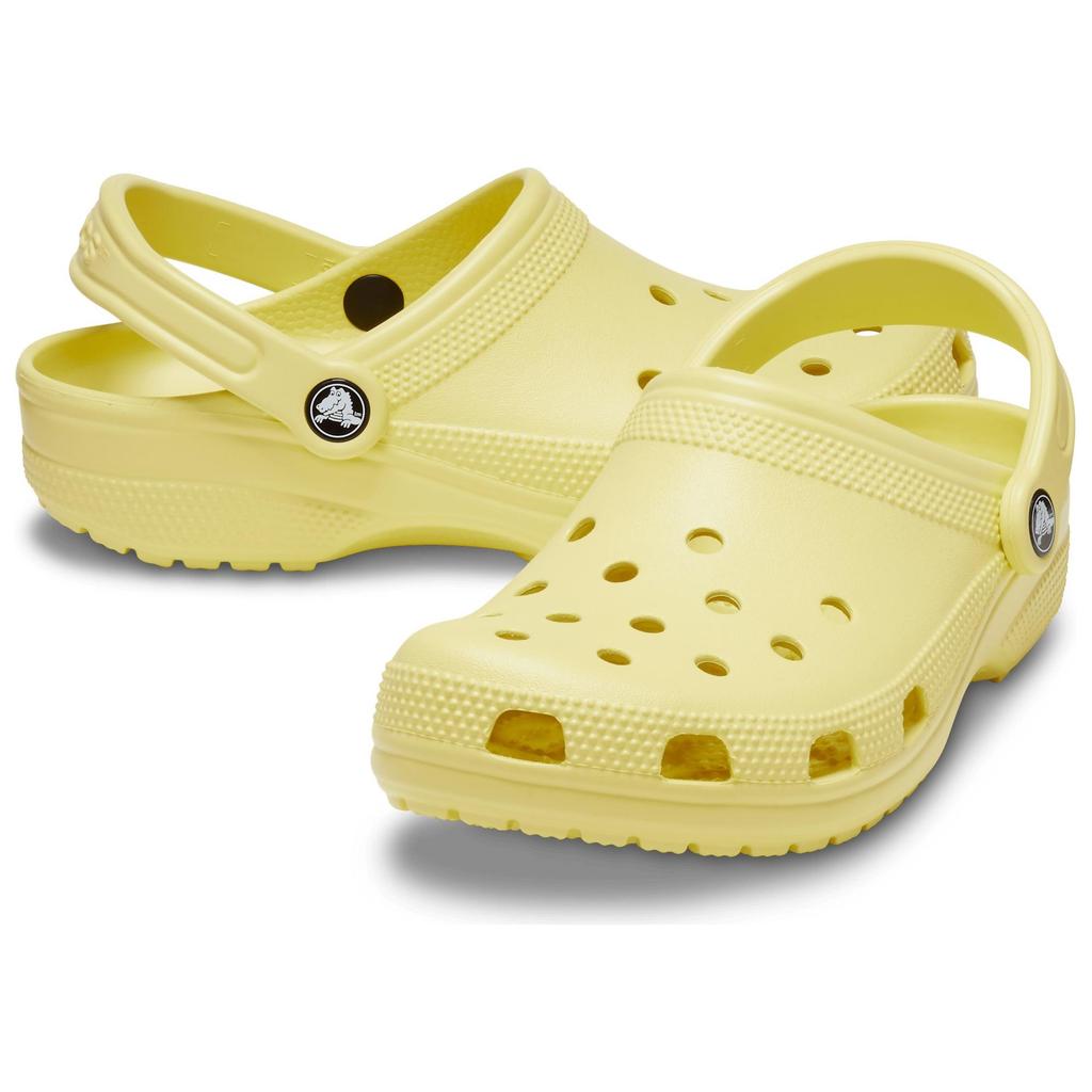 Crocs Классические клоги универсальные и удобные дырчатые туфли унисекс желтые