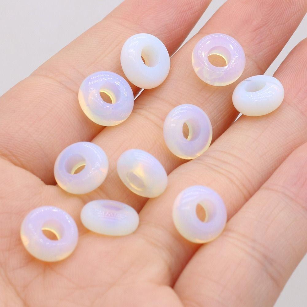 Agates Agates Stone Beads Colorful Lotus Perforated Beads Big Hole Loose Beads Girl Gifts