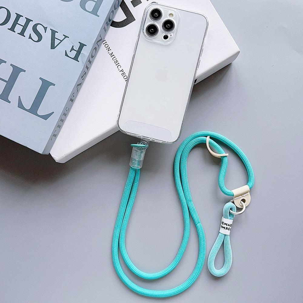 Nylon Braided Double Rope Buckle Couple Phone Keychain Mountaineering Water Cup Lanyard