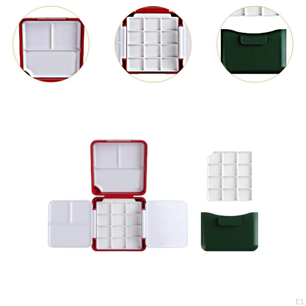 Палитра для акварели, коробка с красками, пустая для профессионалов-новичков с мойкой для кистей, поддон для смешивания гуаши