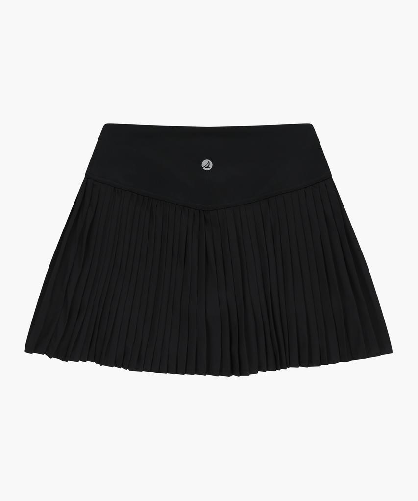Sperry Pleated Easy Skirt_Black [Sprq_0002]
