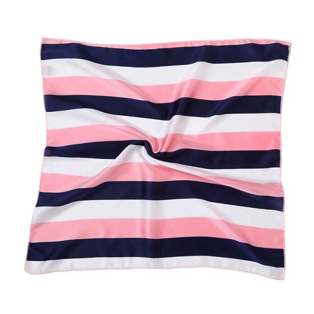 2021 Small Size Women Scarf Fashion Print Silk Scarves Square Neck Office Satin Handkerchief Bandana Foulard