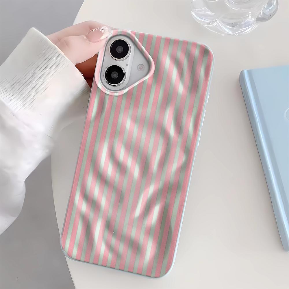 Чехол для телефона со светлыми полосками для iPhone 17 Air 16 15 14 11 13 12 Pro Max Винтажный Стильный Защита от падения Модный Защитный Чехол