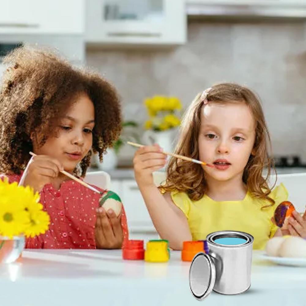 Empty Paint Cans With Lids Paint Unlined Storage Containers Empty Metal Multipurpose 0.5L Cans With For Arts And Crafts Projects