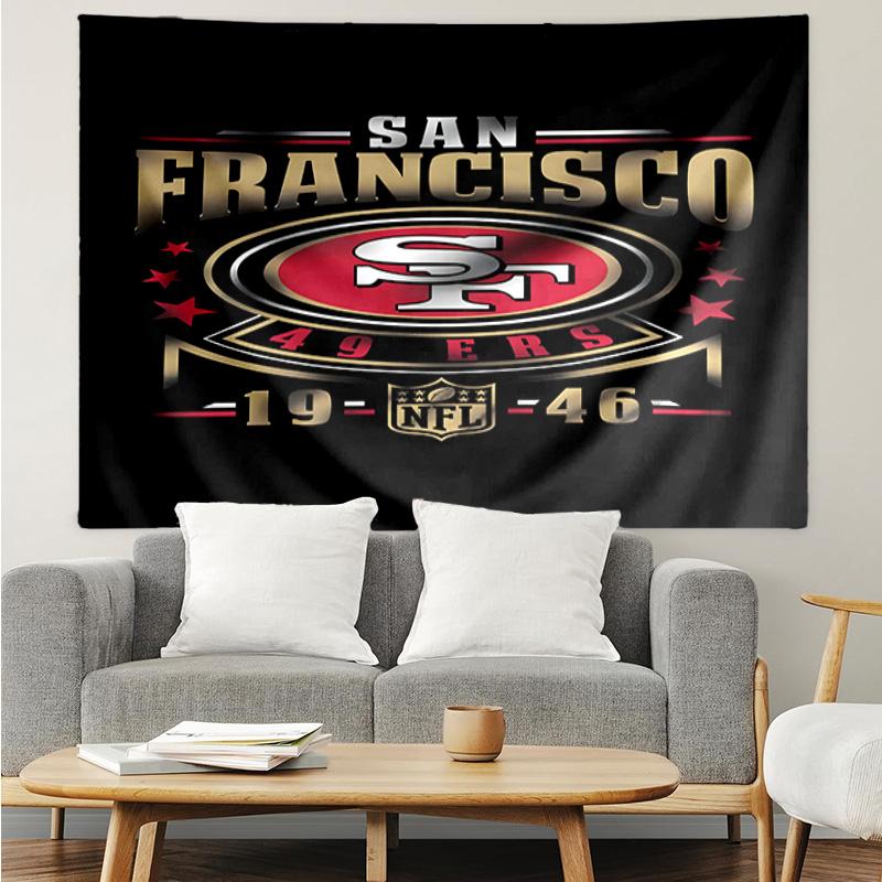 Vintage 49ers Football Quick-Dry Tapestry Hanging for Bedroom,Livingroom, Playroom,Decor Art Room Wall Tapestry Holiday and Birthday Gifts