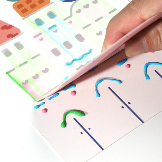 1 набор DIY Rainbow Scratch Painting Kit с красками, ручками, наклейкой-скребком