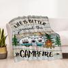 Campfire Life Adventure Blankets are suitable for living rooms,making them an ideal choice for outdoor travel and gifts.
