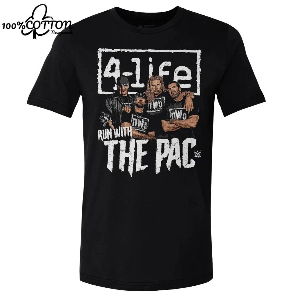 LE Рестлер Черная Ретро Графическая Футболка nWo для Мужчин Женщин Унисекс Мужская Футболка Повседневная Хлопковая С Коротким Рукавом Топы Футболки Одежда