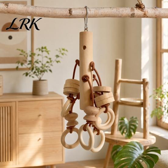 Безопасная игрушка для попугая, деревянные кубики, игрушка для птиц, жевательная игрушка с деревянными кольцами, кольца, подвесная клетка, аксессуар для волнистого попугайчика, конура, кореллы, нетоксичная
