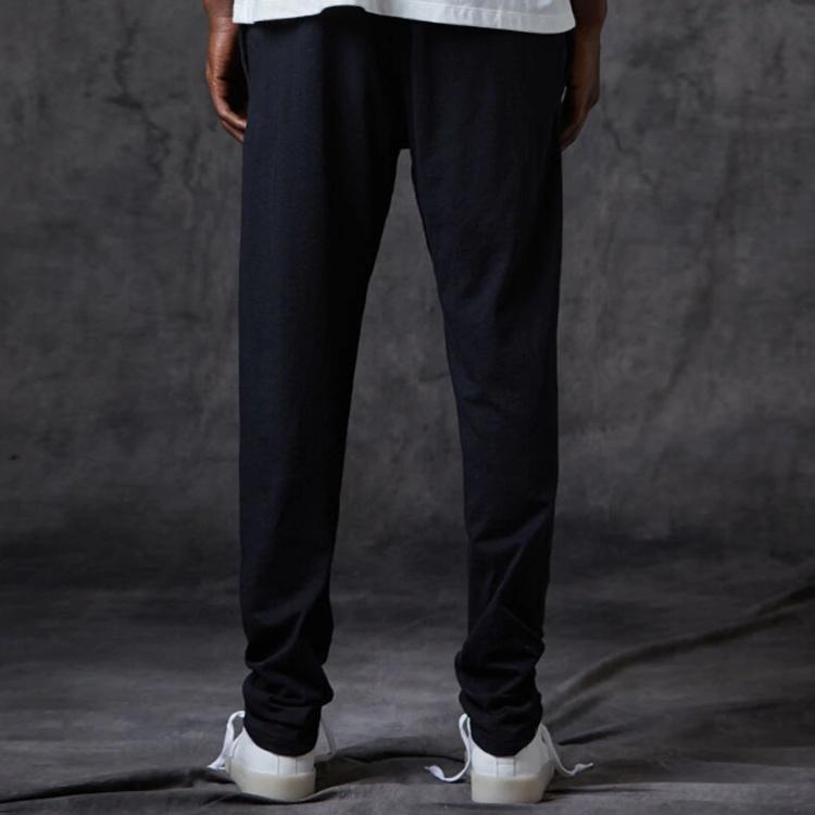 Fear of God Essentials Штаны с вязаным логотипом FW20 'Черные' Мужские FOG-FW20-183